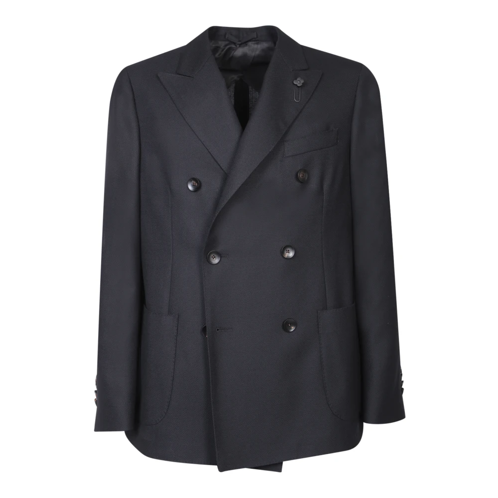 Lardini Blauwe Blazer Verhoog Stijl Elegantie Blue Heren