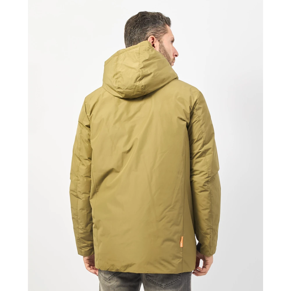 Suns Groene hoodie met ritssluiting zakken Green Heren