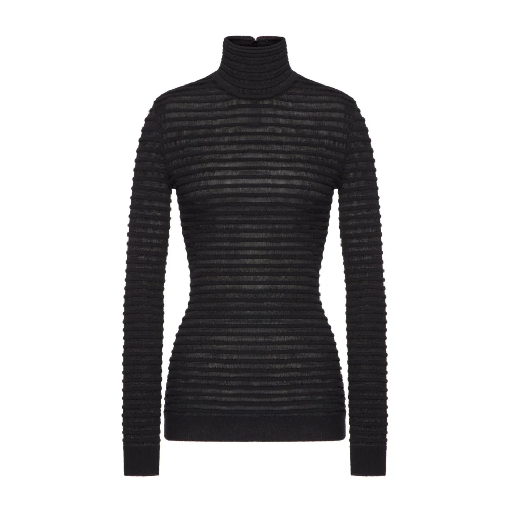 Valentino Garavani Zwarte Sweaters voor Mannen Black Dames