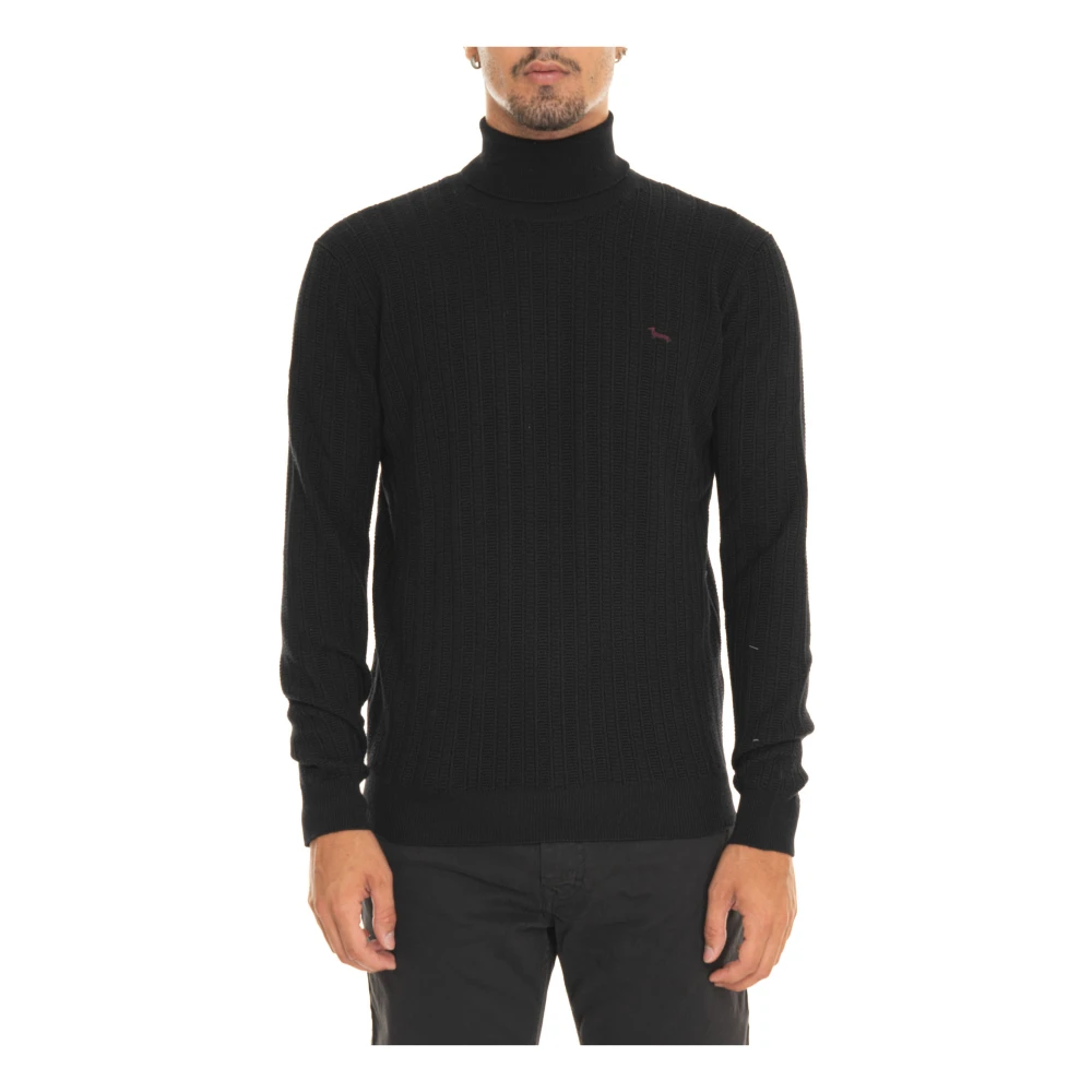 Harmont & Blaine Stijlvolle Gebreide Trui voor Mannen Black Heren