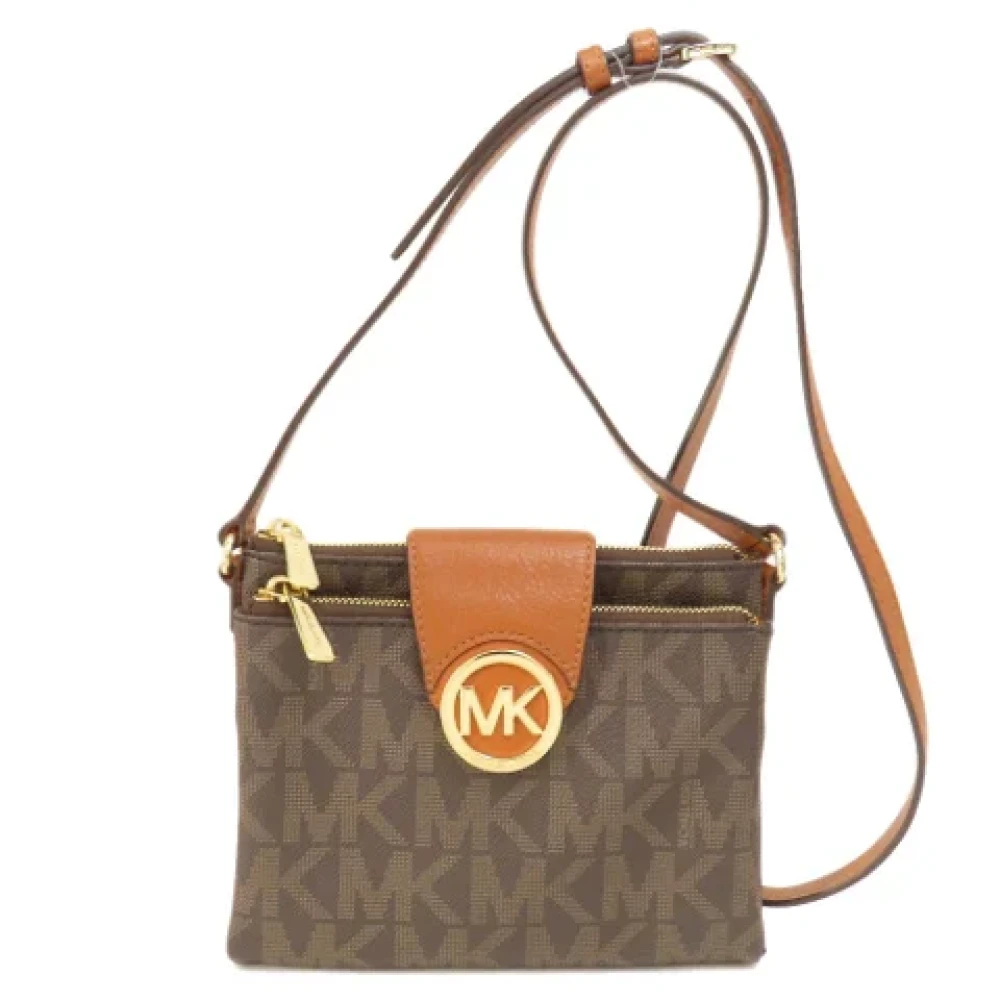 Michael Kors Pre-owned Fabric shoulder-bags Brown Dames