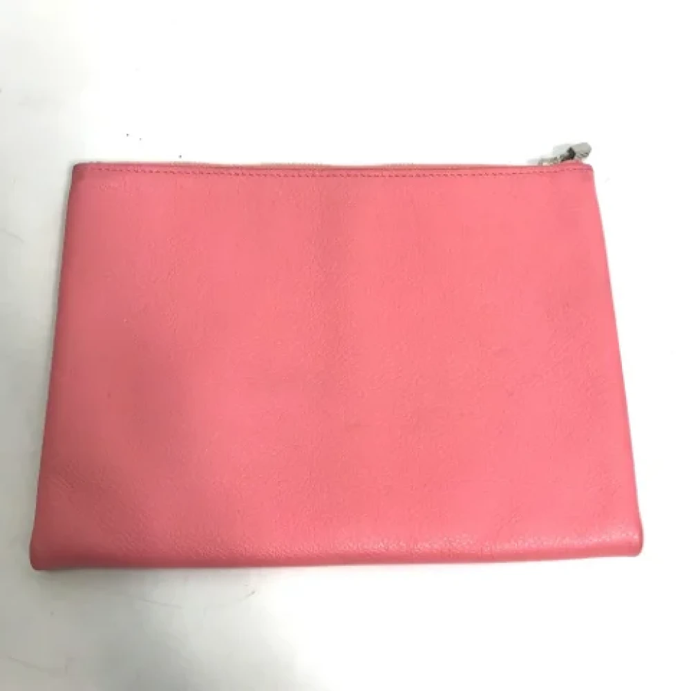 Hermès Vintage Pre-owned Leather pouches Pink Dames