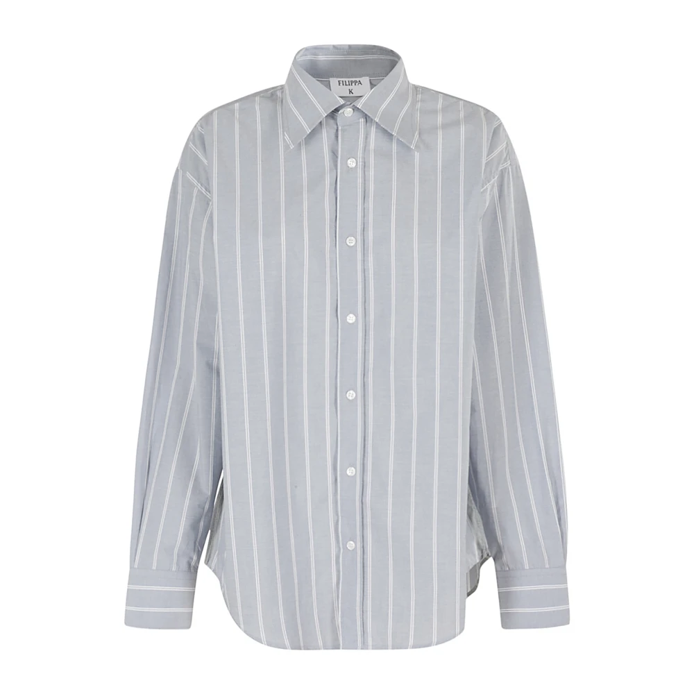 Filippa K Chambray Overhemd Gray Dames