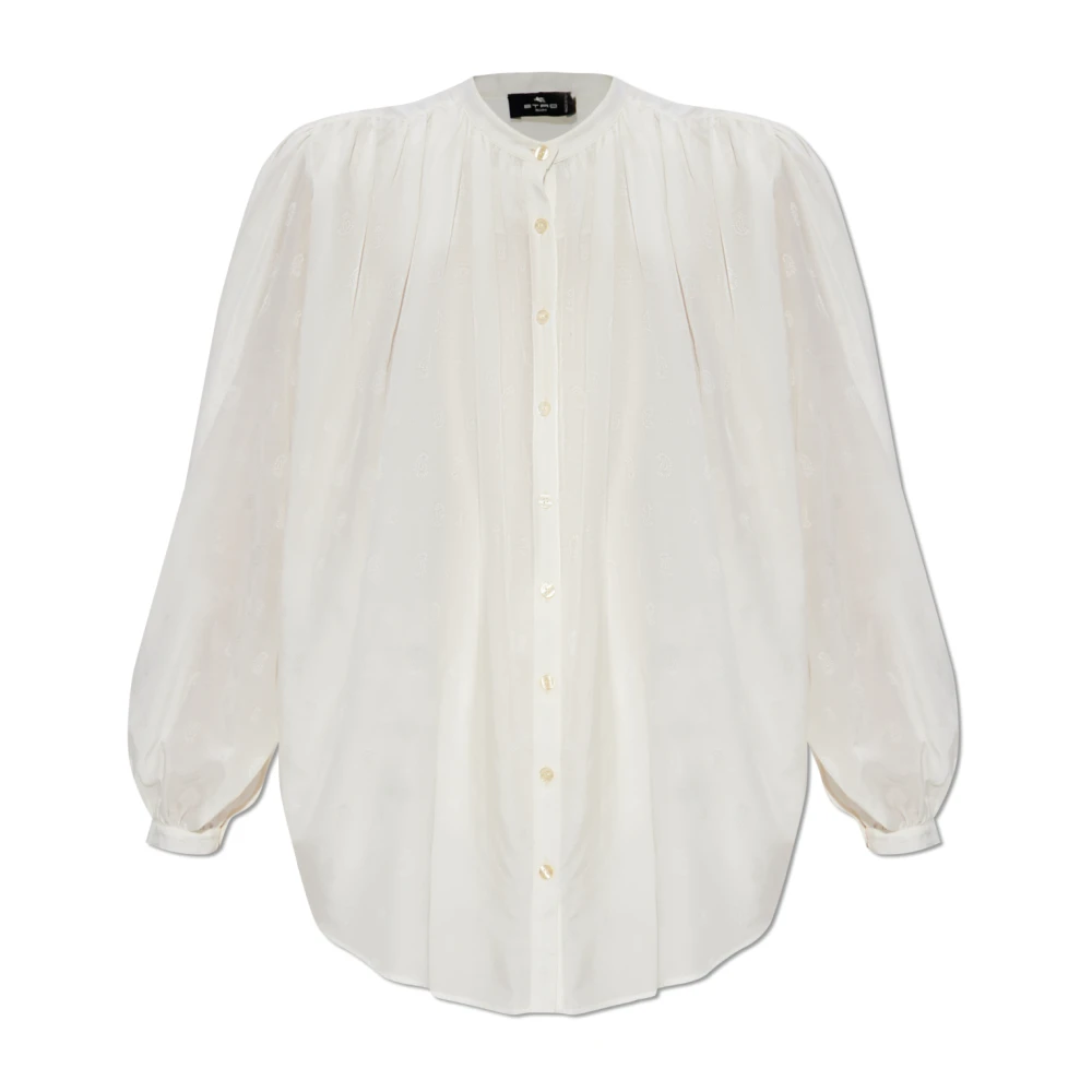 ETRO Overhemd met opstaande kraag Beige Dames