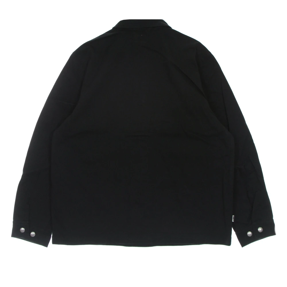 Obey Zwarte zomer werkjas met kraag Black Heren