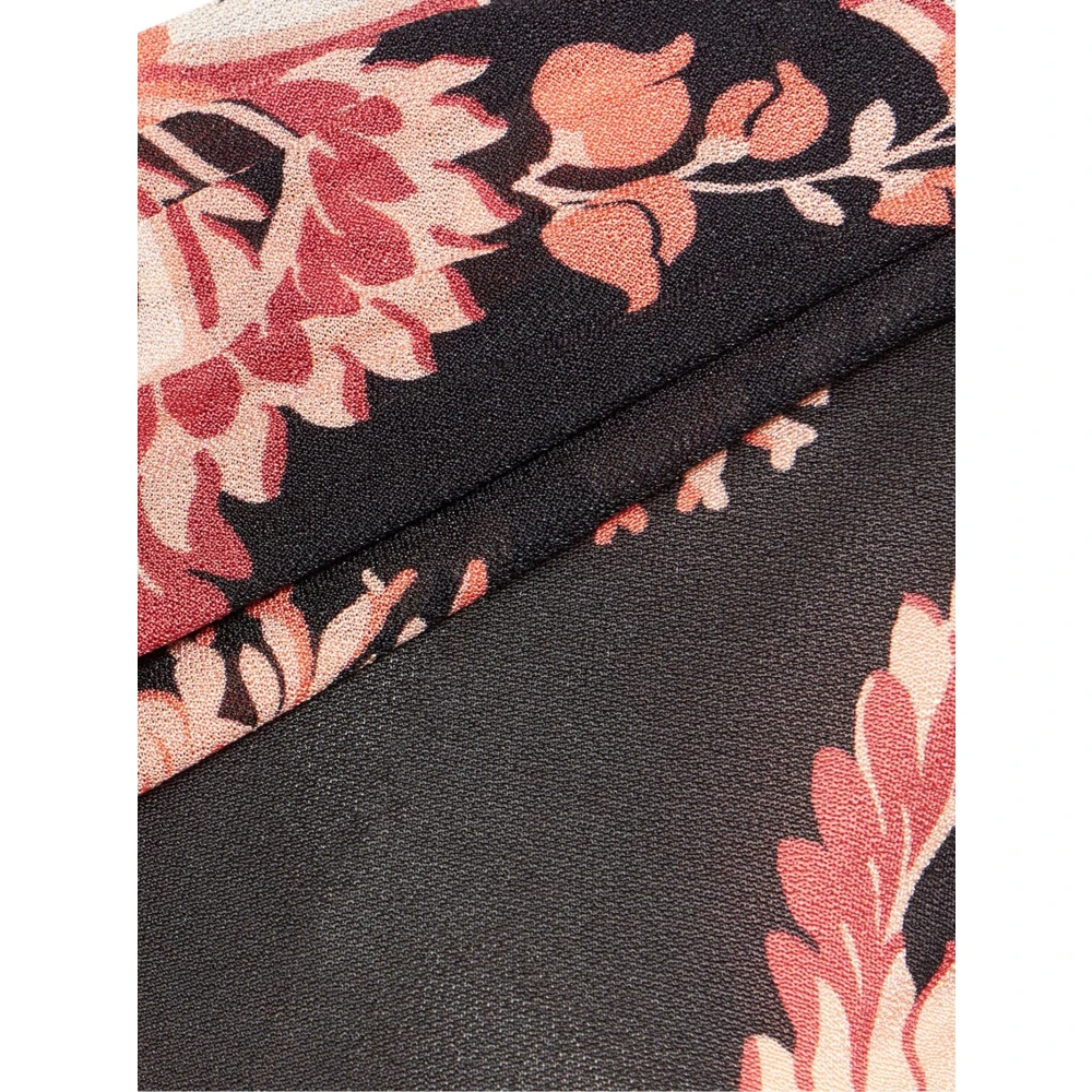ETRO Zwarte one-shoulder jurk met stijlvolle print Black Dames