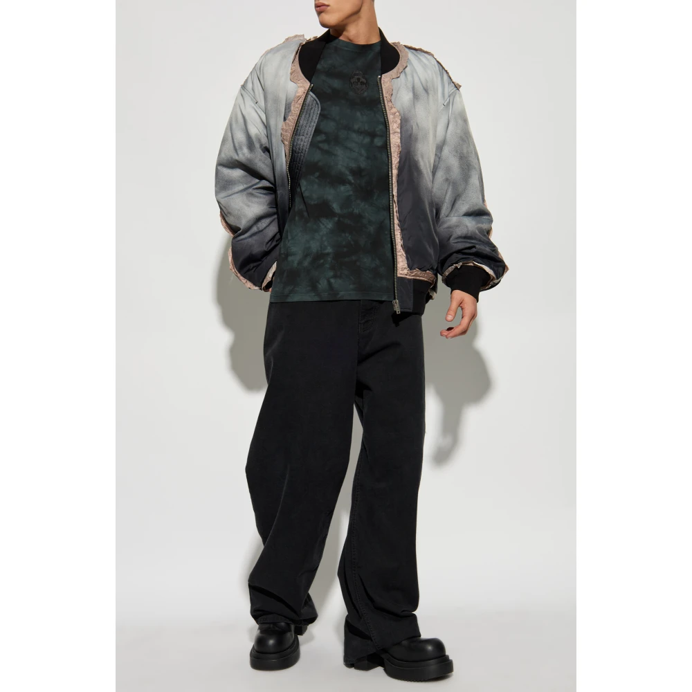 alexander mcqueen T-shirt met Tie dye effect Blue Heren