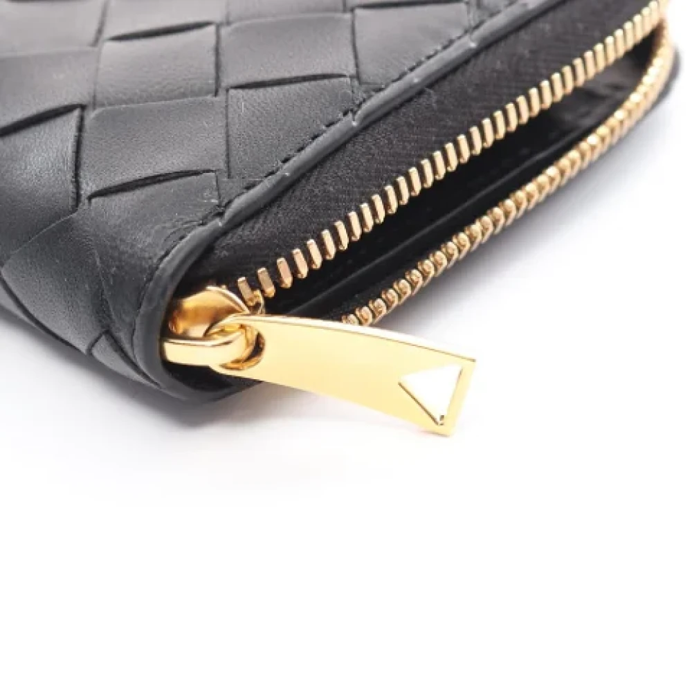 Bottega Veneta Vintage Pre-owned Leather wallets Black Dames