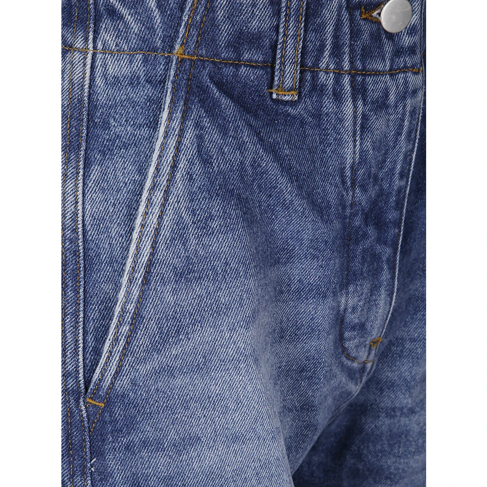 Studio Nicholson Rounded Leg Denim Jeans Blue Dames