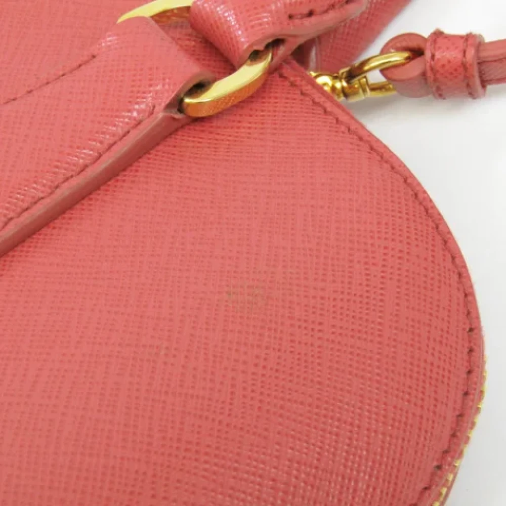 Prada Vintage Pre-owned Leather shoulder-bags Pink Dames
