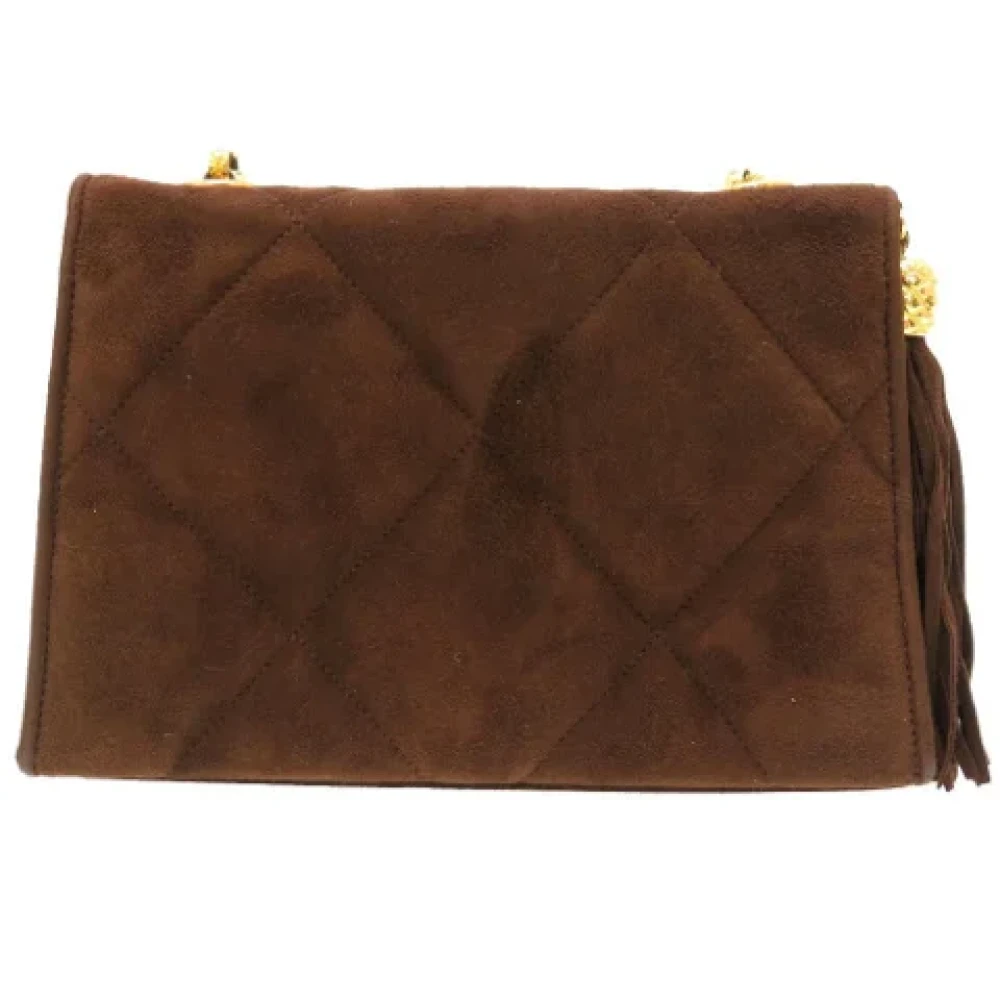 Chanel Vintage Pre-owned Fabric chanel-bags Brown Dames