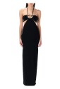 robe-longue-noire-tricotee-a-col-halter