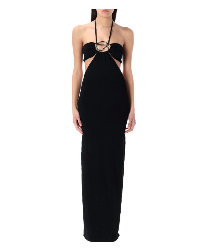 robe-longue-noire-tricotee-a-col-halter