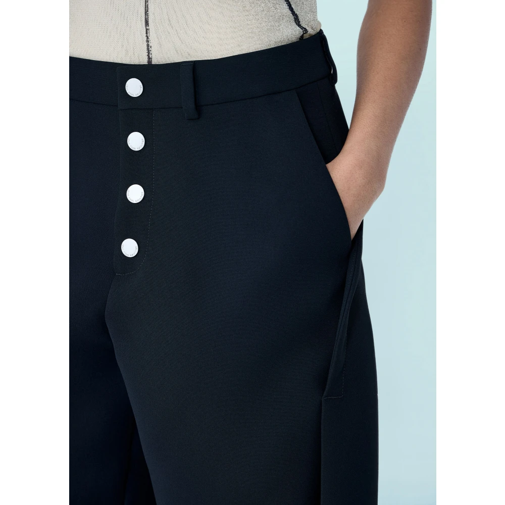 Jean Paul Gaultier Getailleerde broek met paneelconstructie Black Dames