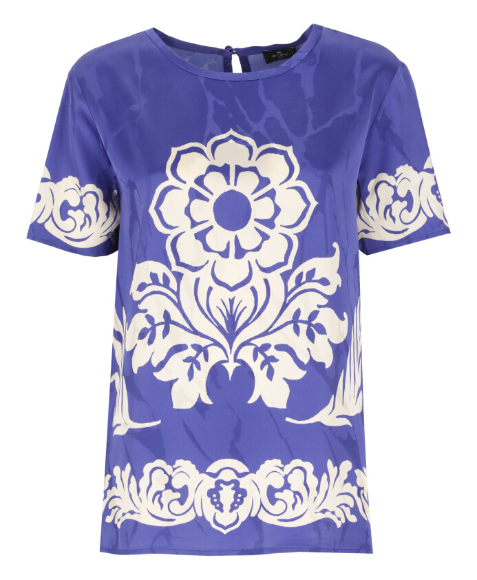 t-shirt-violet-en-viscose-avec-col-rond