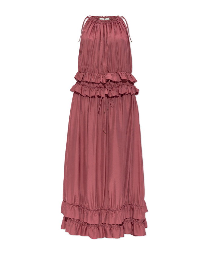 robe-en-soie-a-volants