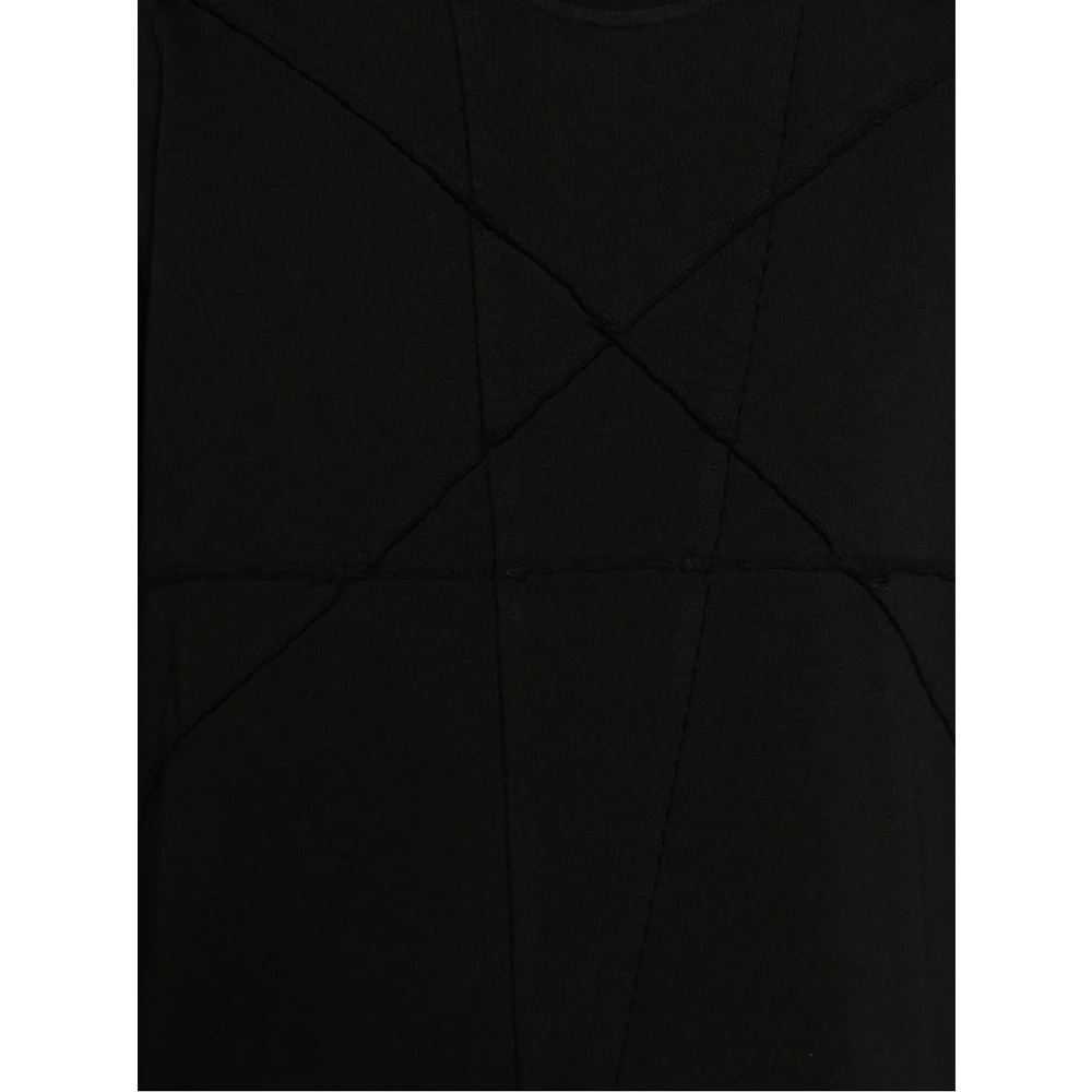 Rick Owens Zwarte Katoenen Jersey T-shirt met Drkshdw Detail Black Heren
