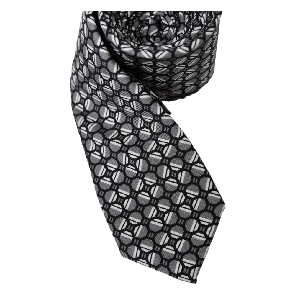Dolce & Gabbana Multicolor patroon zijden stropdas met masker Multicolor Heren