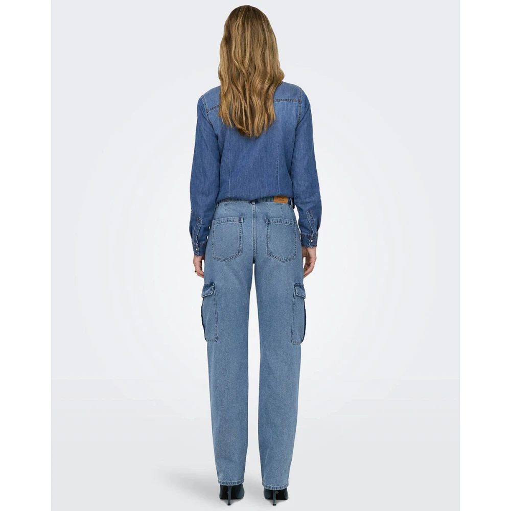 Only Cargo Denim Jeans voor moderne vrouwen Blue Dames