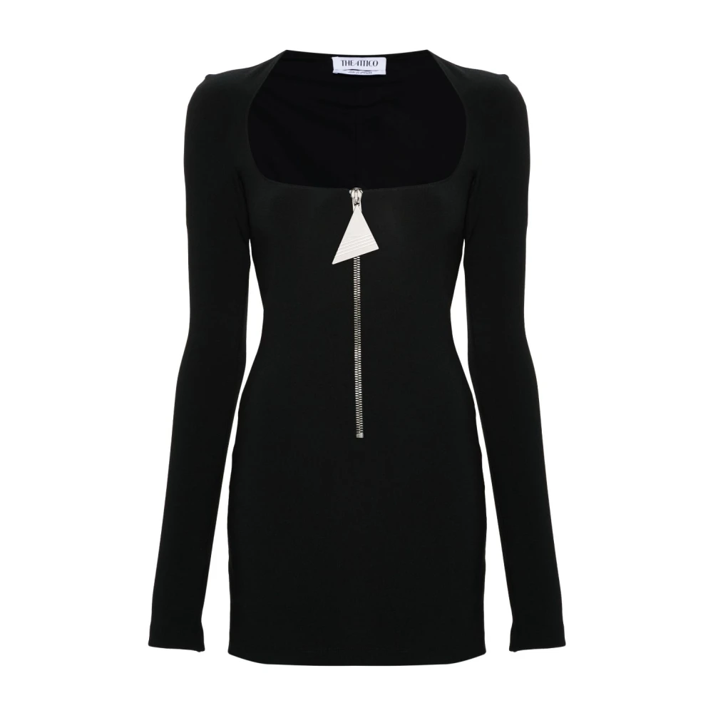 The Attico Zwarte Jurk Aw24 Black Dames