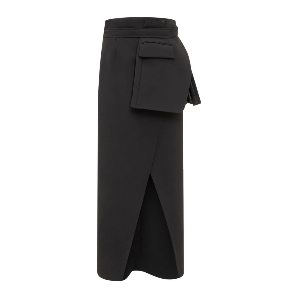 A.w.a.k.e. Mode Maxi Rok met Detail Black Dames