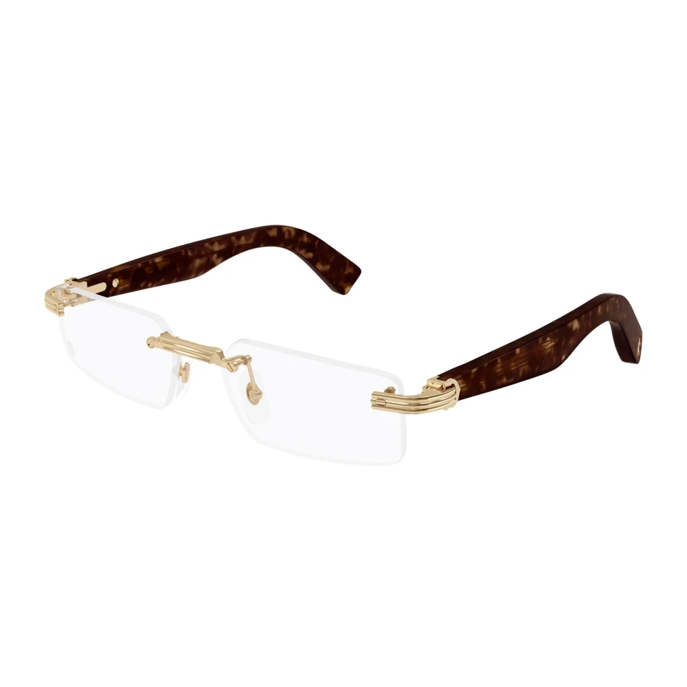 Cartier Men's Yellow Glasses, 55 Mm, Optical Frame