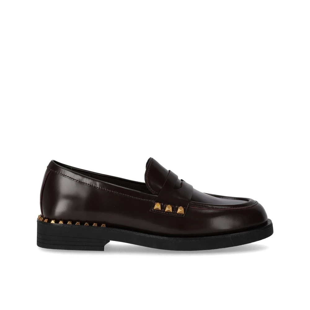 Ash Bordeaux Whisper Studs Loafer Brown Dames