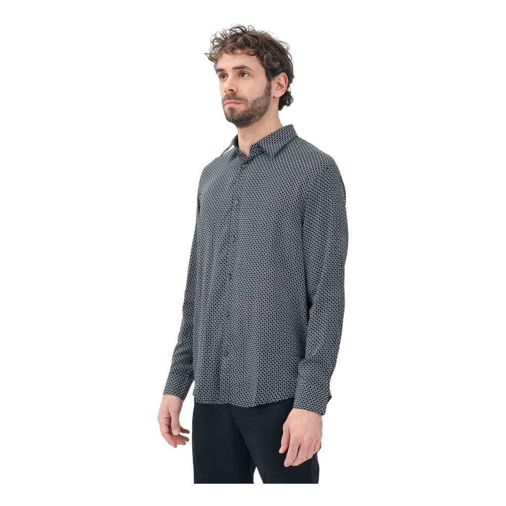 Armani Exchange Hombre Azul Camisas, : Extra Grande