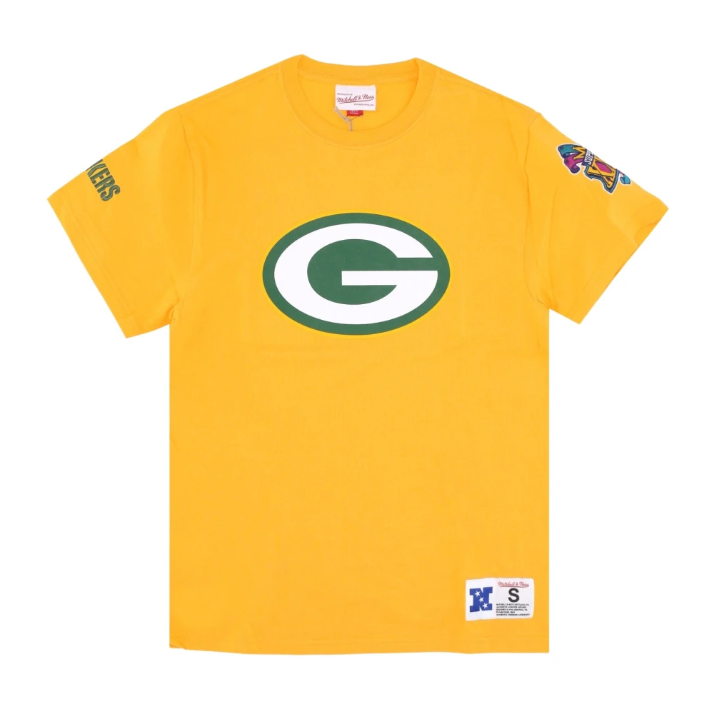 Mitchell & Ness Green Bay Packers NFL T-shirt Yellow Heren