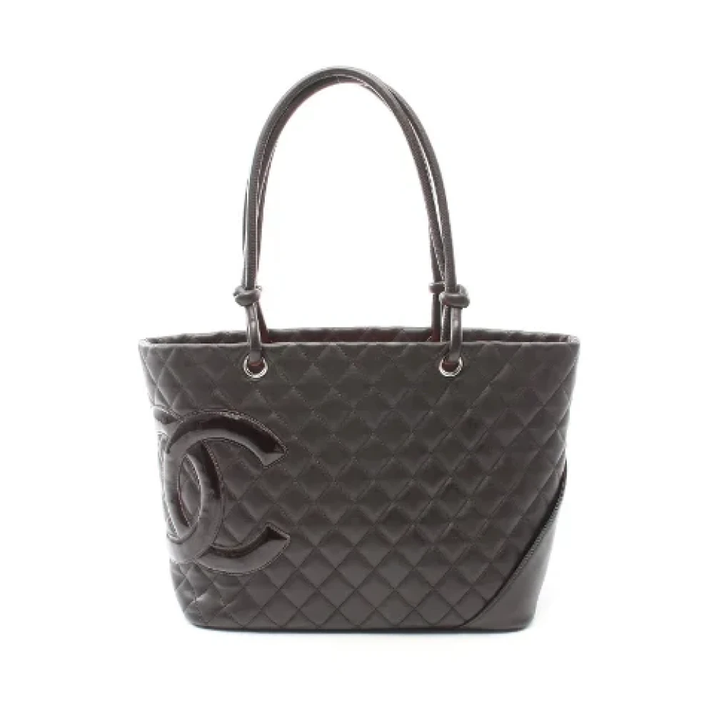 Chanel Vintage Pre-owned Leather chanel-bags Brown Dames