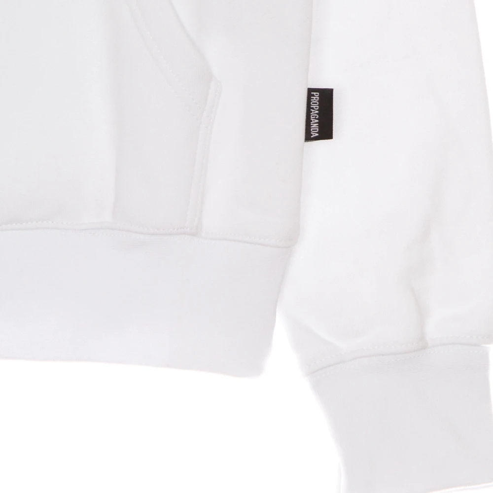 Propaganda Witte Fire Logo Hoodie White Heren