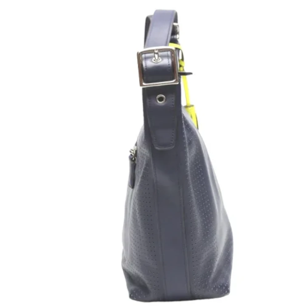 Coach Pre-owned Leather shoulder-bags Blue Dames