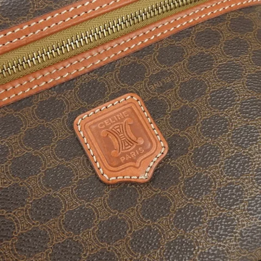 Celine Vintage Pre-owned Canvas handbags Brown Dames