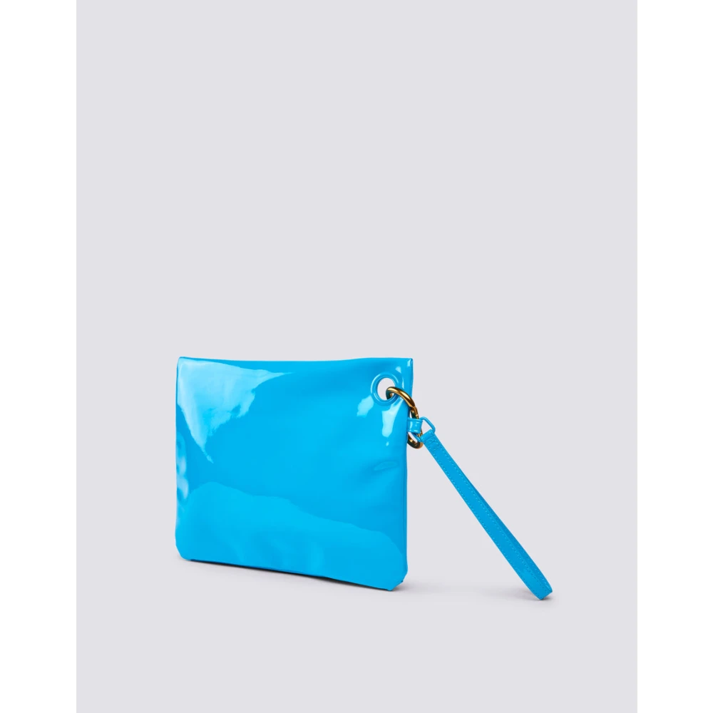 Sundek Logo Clutch Tas Blue Dames