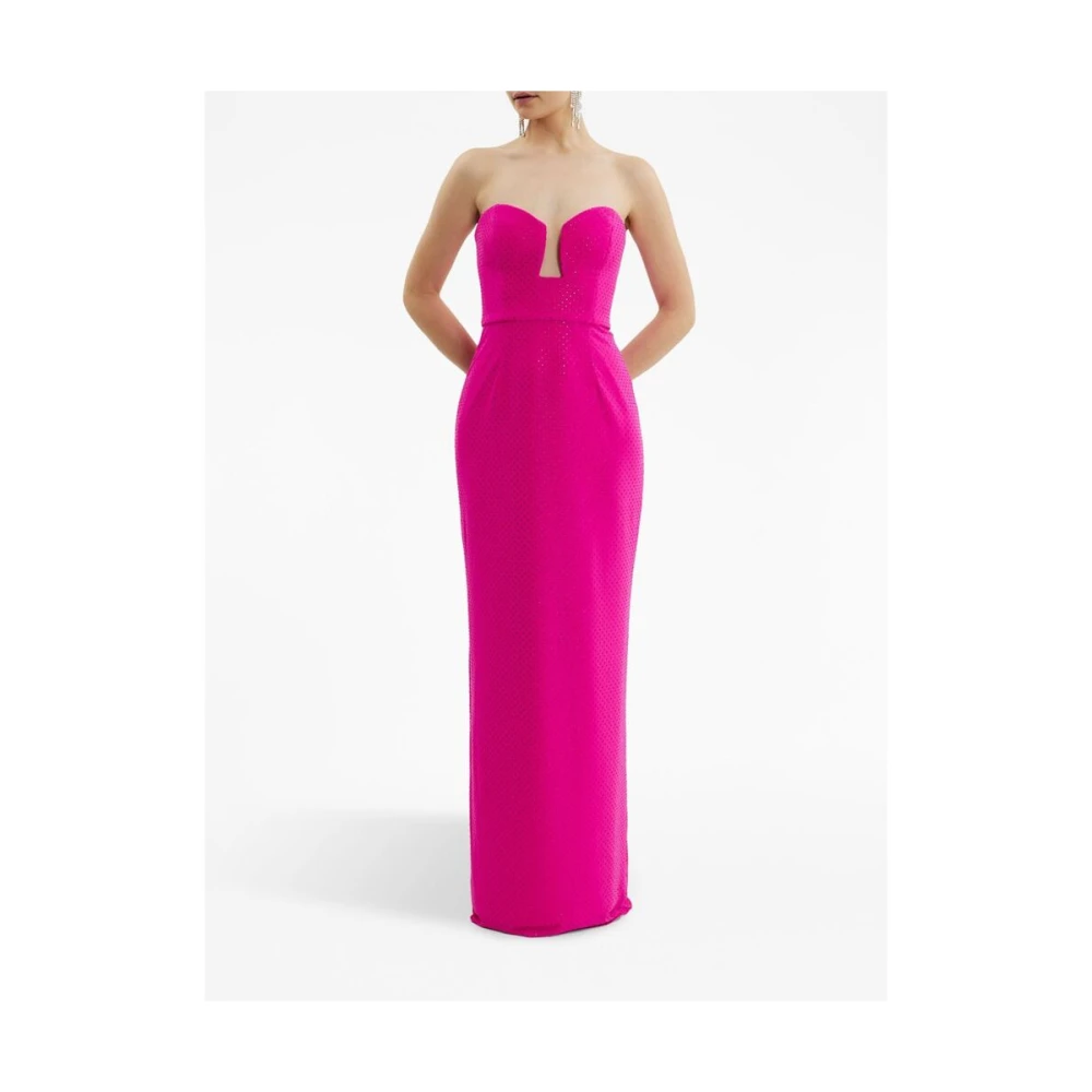 Rebecca Vallance Kristalversierde Roze Strapless Jurk Pink Dames