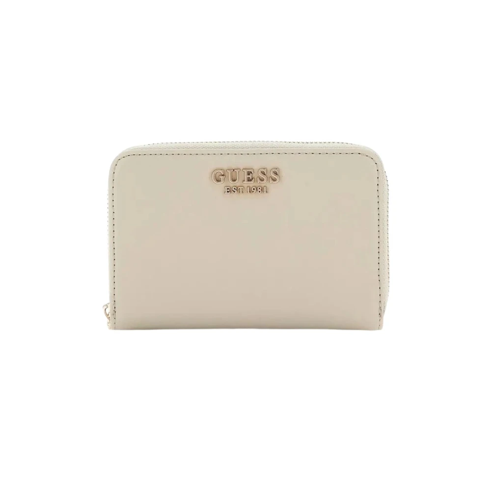 Guess Kleine ritsportemonnee Laurel Slg Taupe Brown Dames