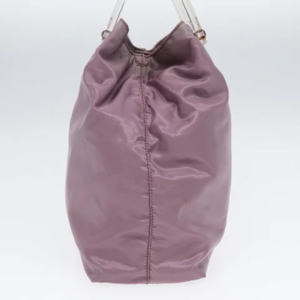 Prada Vintage Pre-owned Nylon handbags Pink Dames