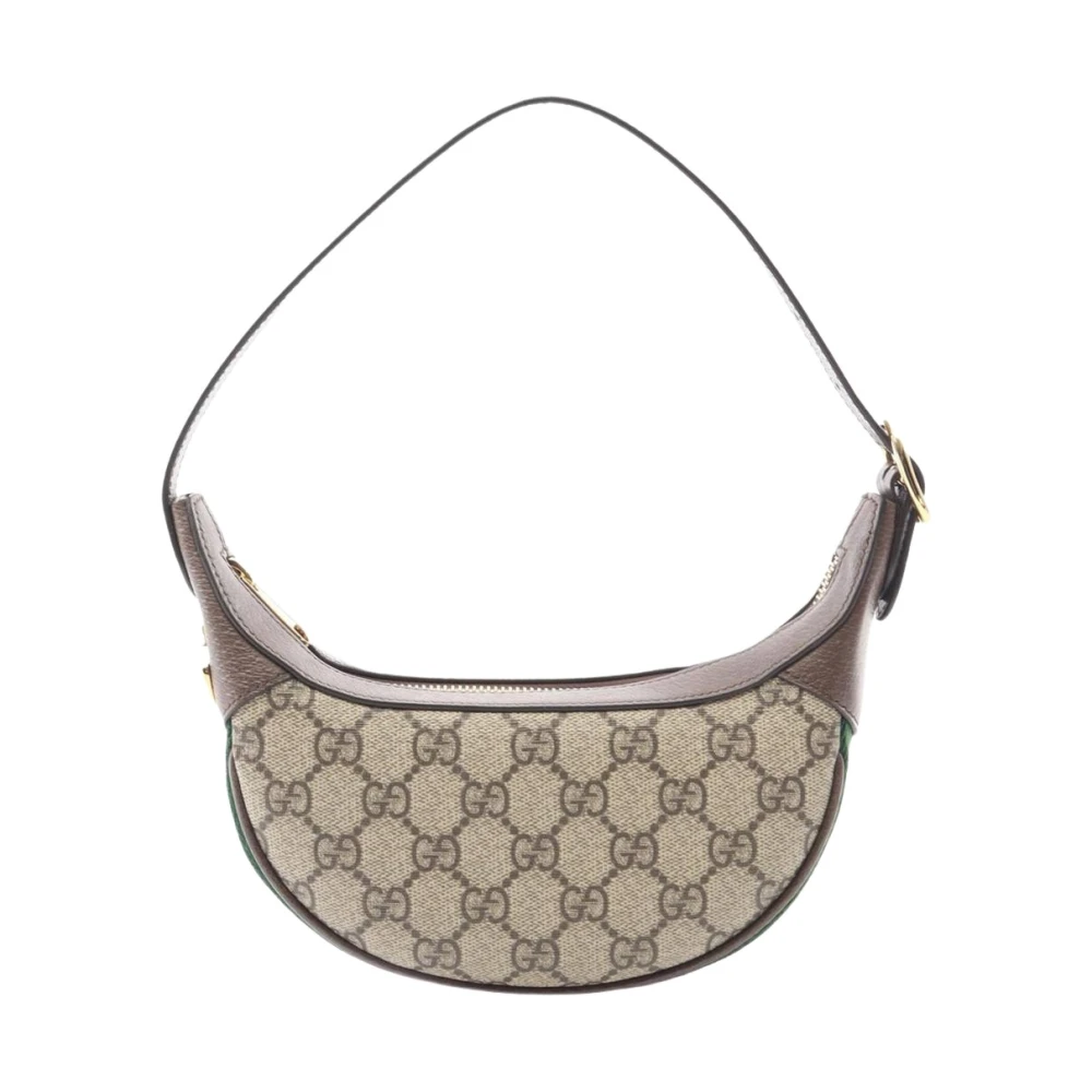 Gucci Vintage Women's Brown Pre-Owned Vintage Monogram Shoulder Bag