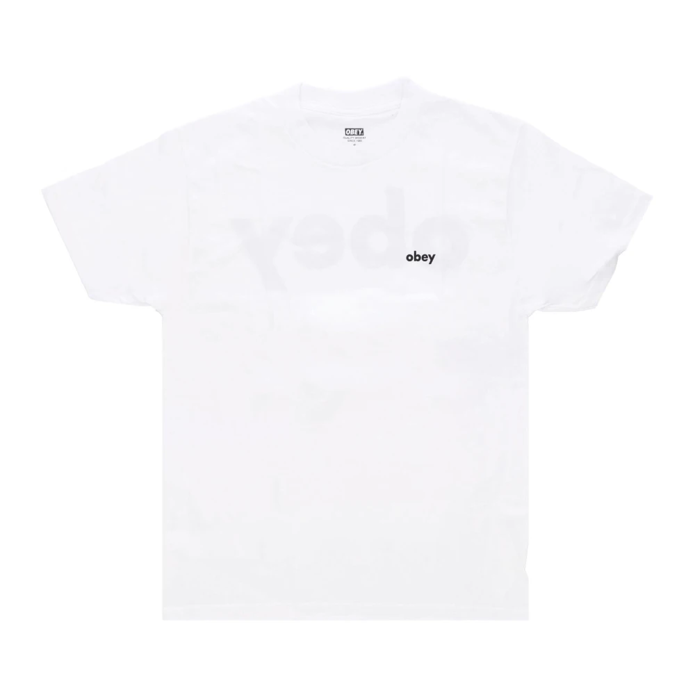 Obey Klassieke Witte Heren Tee Korte Mouw White Heren