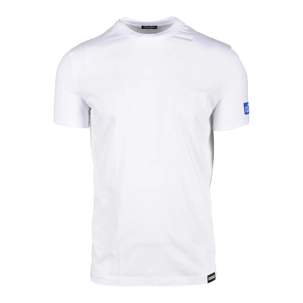 Dsquared2 Katoen Elastaan Ondergoed T-shirt White Heren