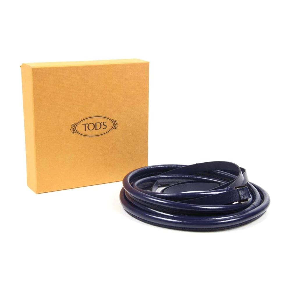 Tod's Women's Blue Belts, 90 Cm, Calf Leather Belt
