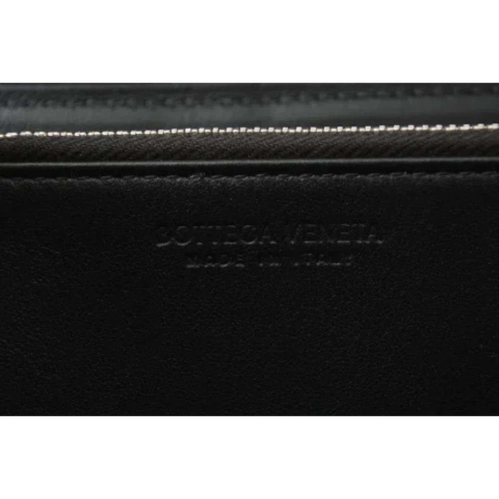 Bottega Veneta Vintage Pre-owned Leather wallets Black Dames