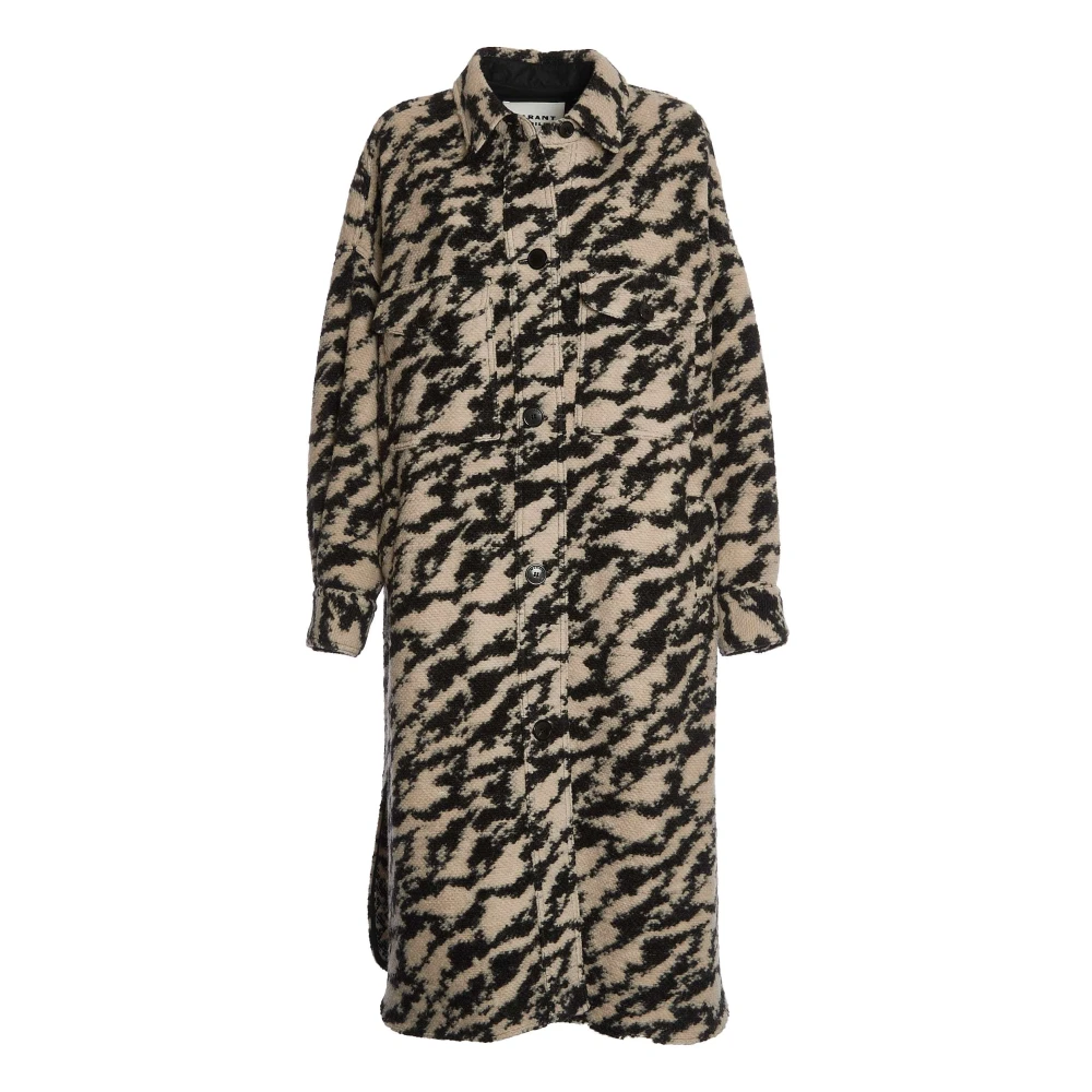 Isabel marant Multicolor Wollen Jas Aw24 Multicolor Dames