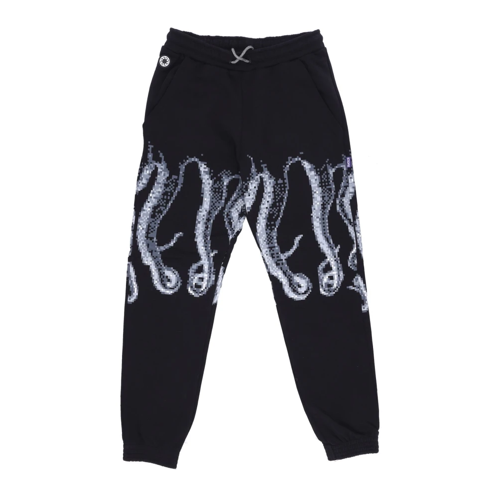 Octopus Men's Black Sweatpants, Xl, Outline Joggers