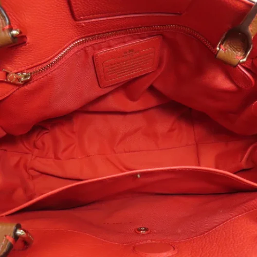 Coach Pre-owned Leather handbags Brown Dames