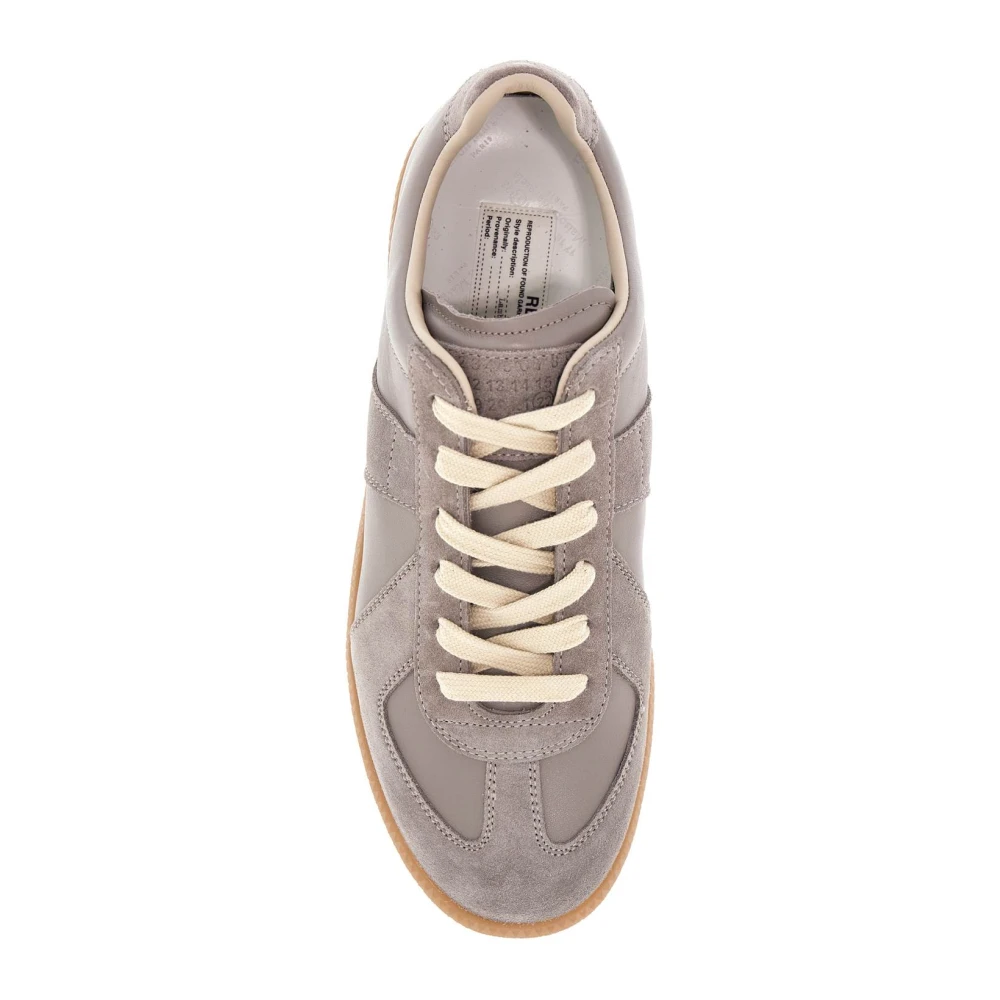 Maison Margiela Klassieke leren sneakers Gray Dames