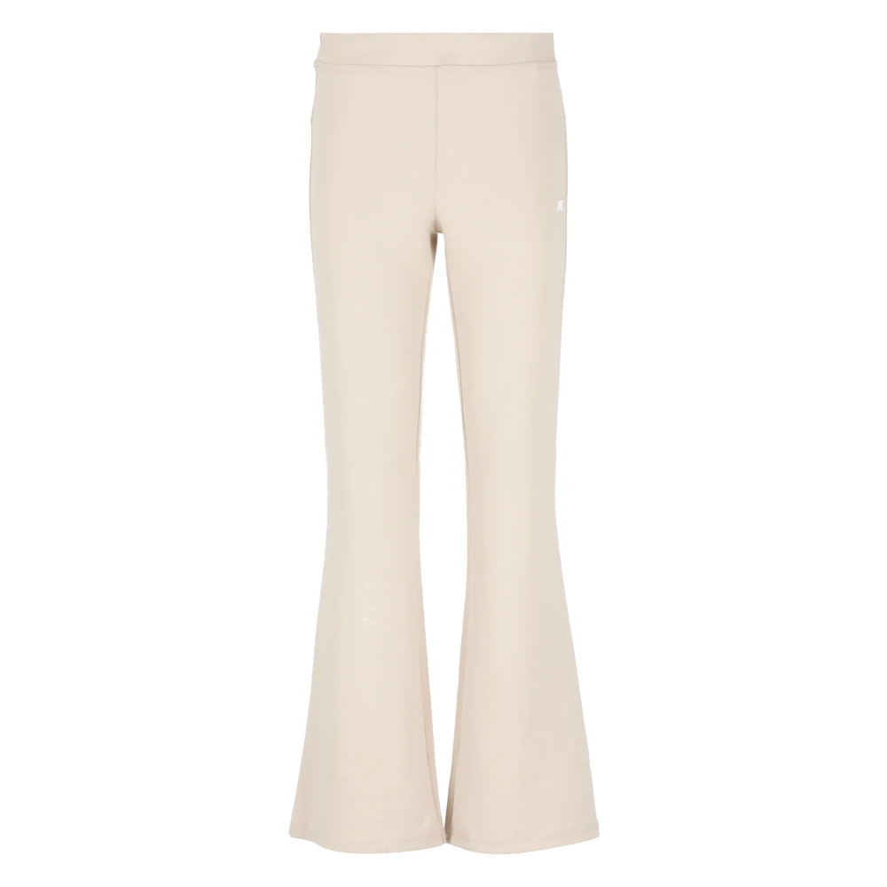 K-Way Rosa Elastisk Midja Byxor Beige, Dam