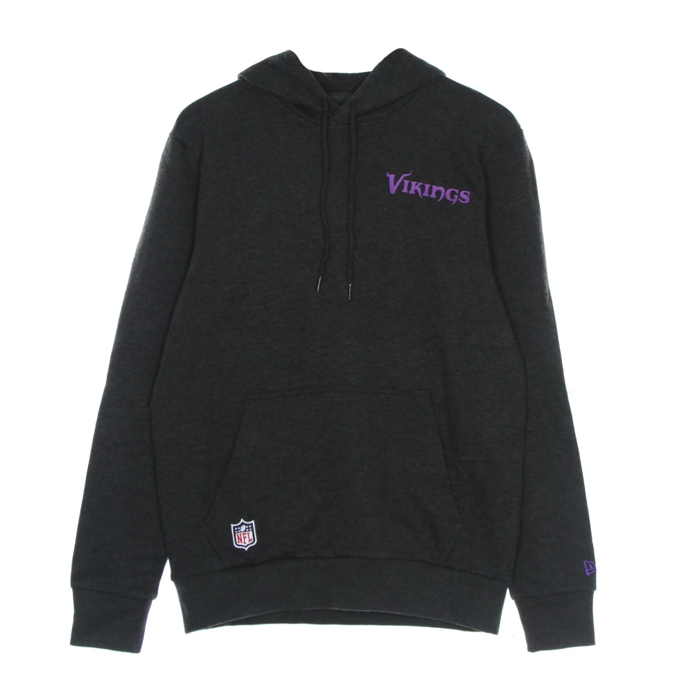 New Era Men's Black Minnesota Vikings Logo Hoodie