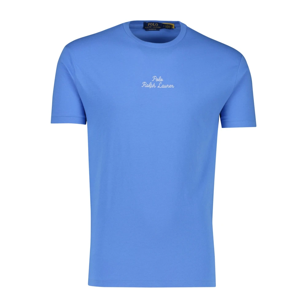 Polo Ralph Lauren Blauw Classic Fit T-shirt Katoen Korte Mouw Blue Heren