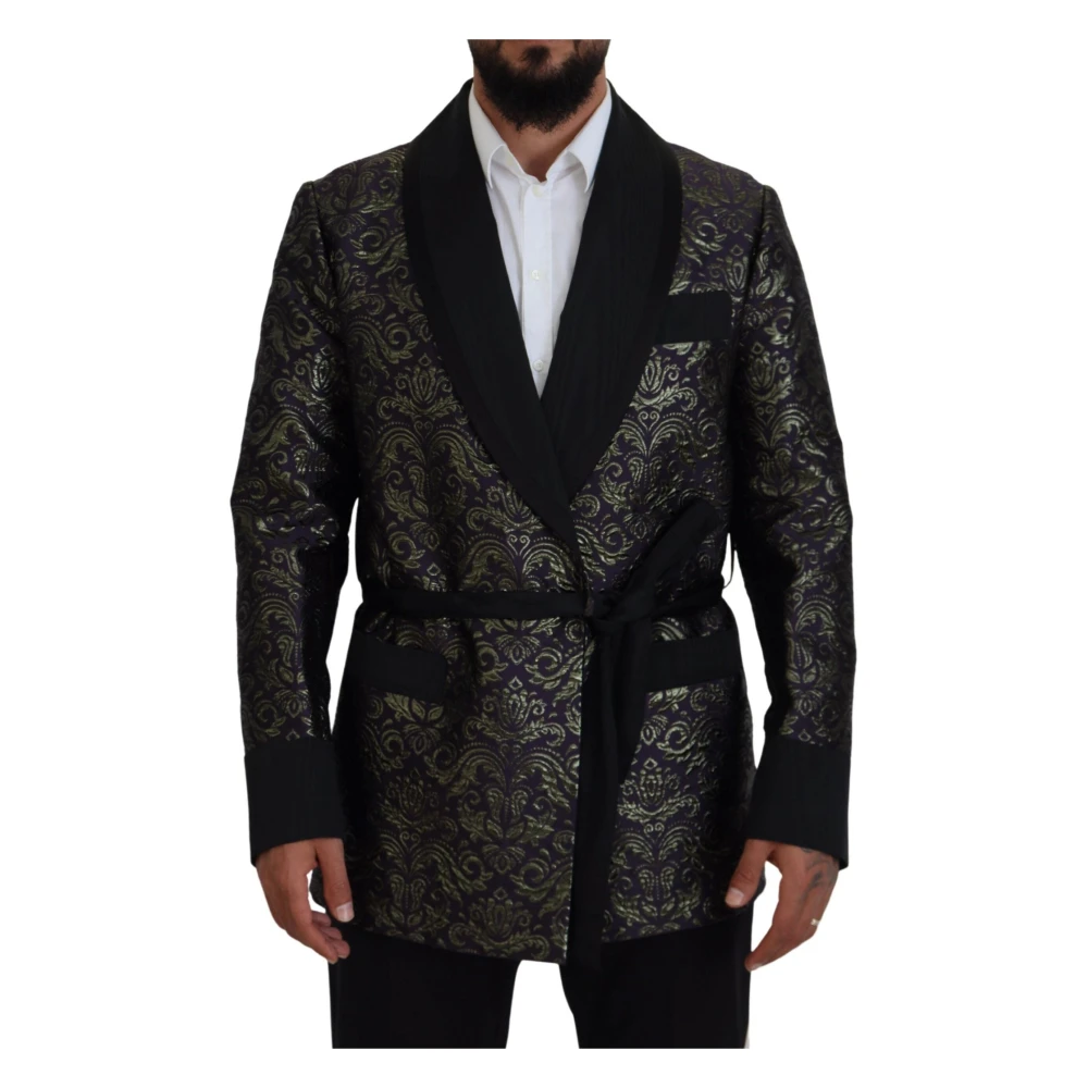 Dolce & Gabbana , Blazers, Male, Multicolor, Xl, Blazer Robe Jacket